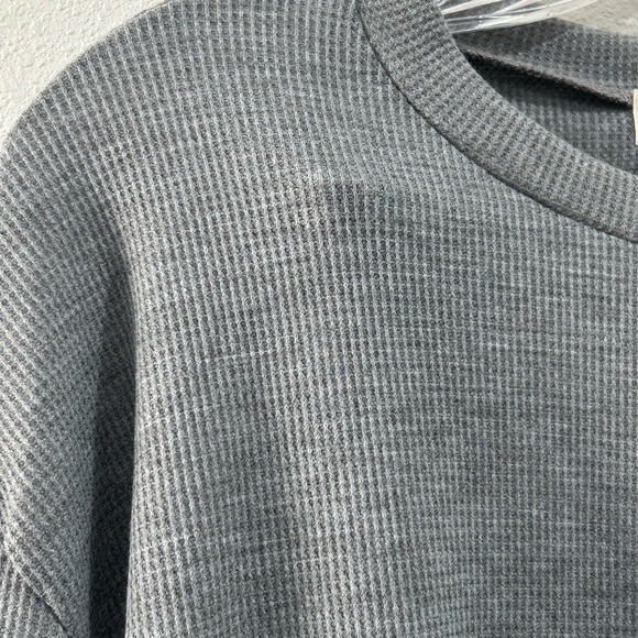 Cut & Paste Knit Crew Neck Oversized Cropped Longe Sleeve Sweater SZ Medium NWT - Picture 6 of 9